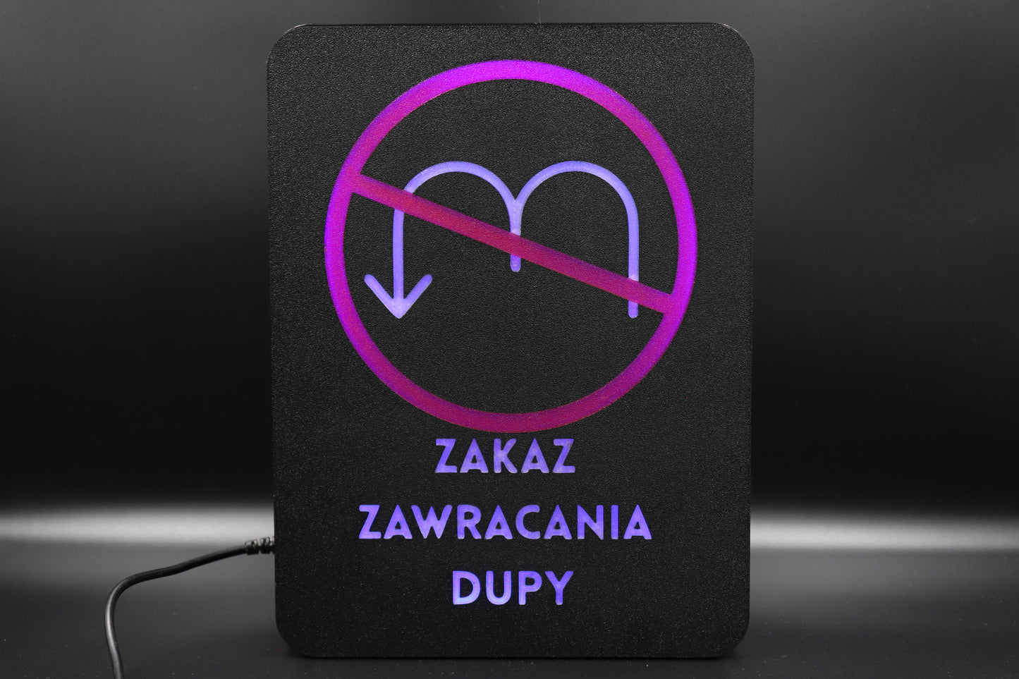 Ekran XL "Zakaz zawracania dupy"
