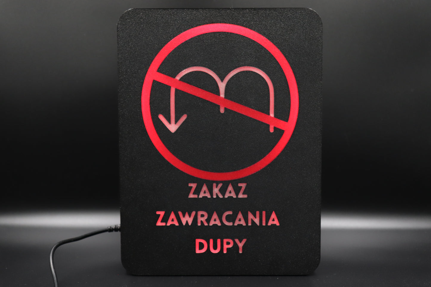 Ekran XL "Zakaz zawracania dupy"