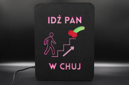 Ekran XL "Idź Pan w chuj"