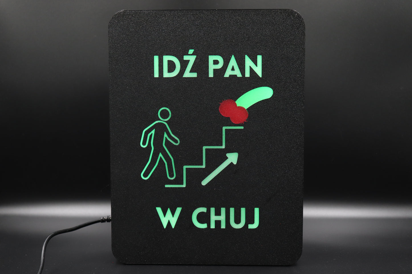 Ekran XL "Idź Pan w chuj"
