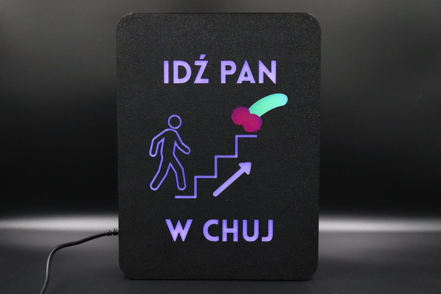 Ekran XL "Idź Pan w chuj"